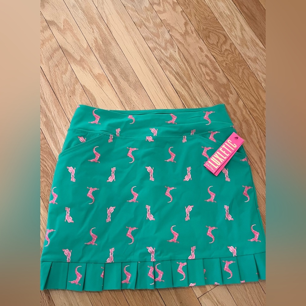 Lilly Pulitzer green skort